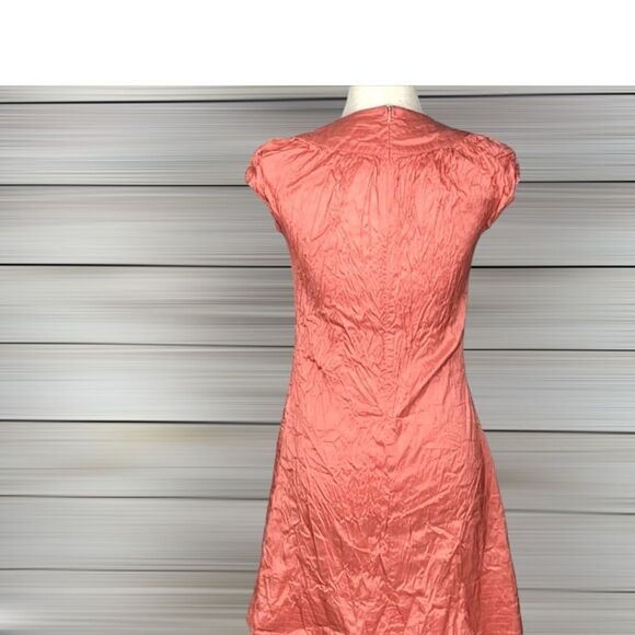 Calypso St. Barth Christiane Celle Silk Pink Flamingo A-line Cap Sleeves Dress S - Picture 4 of 8
